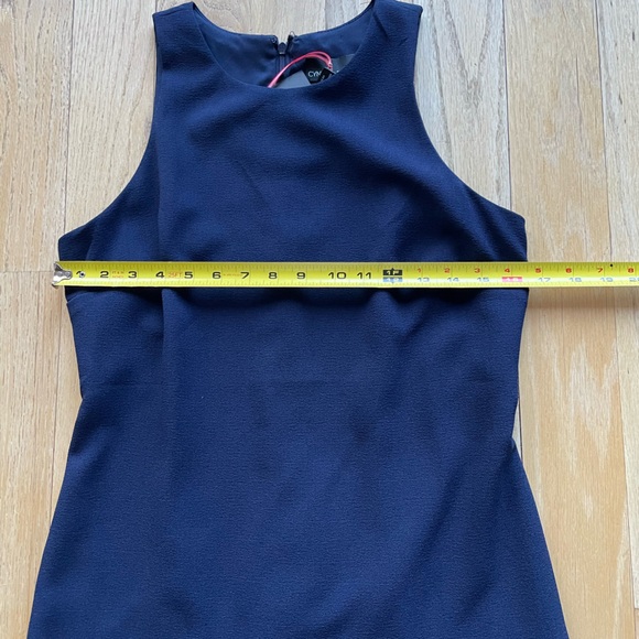 NWT Cynthia Rowley Navy blue dress Size 8, flounce/ruffle hem - Picture 8 of 9